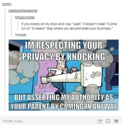 I'm Respecting Your Privacy By Knocking But Asserting  .